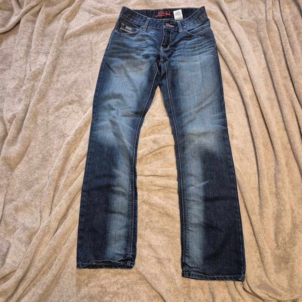 Cinch Ada Relaxed Fit Jeans Womens 26/1L Dark Wash Boot Western Denim